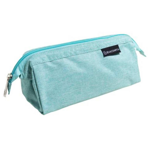 Picture of EXACOMPTA AUTENTIK TRIANGLE PENCIL CASE SAGE GREEN